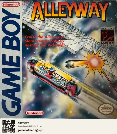Alleyway Game Boy, NTSC box front