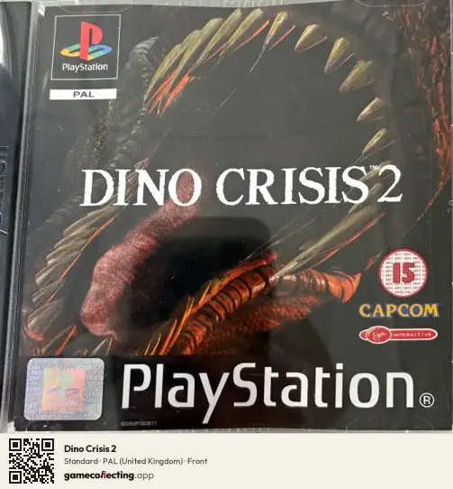 Dino Crisis 2 PlayStation, United Kingdom box front