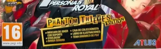 Persona 5 Royal, the PEGI square on its front