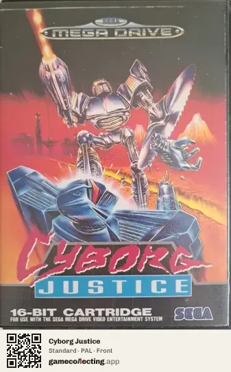 Cyborg Justice Sega Mega Drive / Genesis, PAL box front