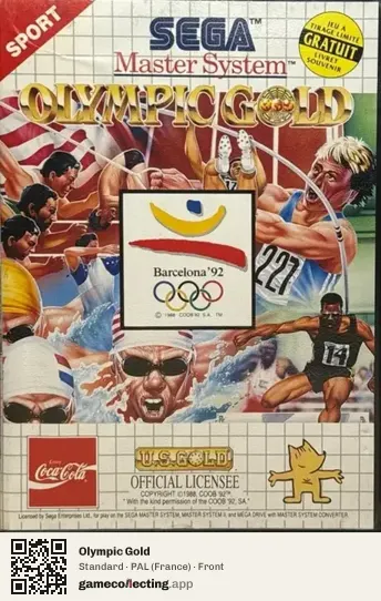 Olympic Gold Sega Master System, France box front