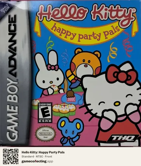 Hello Kitty: Happy Party Pals Game Boy Advance, NTSC box front