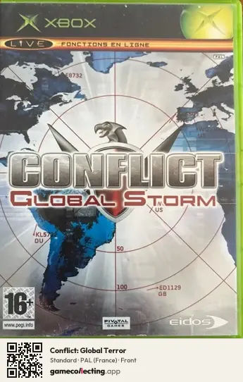 Conflict: Global Terror Xbox, France box front