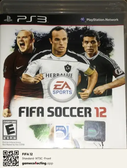 FIFA 12 PlayStation 3, NTSC box front