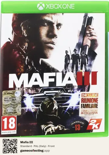 Mafia III Xbox One, Italy box front