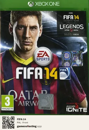 FIFA 14 Xbox One, PAL box front