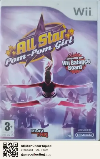 All Star Cheer Squad Nintendo Wii, PAL box front