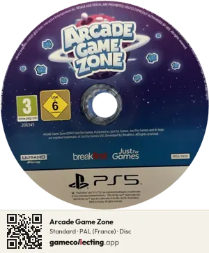 Arcade Game Zone PlayStation 5, PAL disc