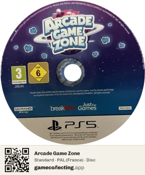 Arcade Game Zone PlayStation 5, PAL disc