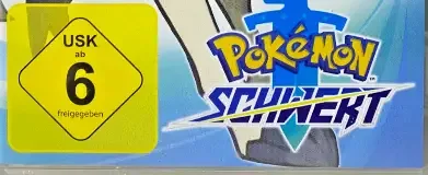 Pokémon Sword, the USK square on its front