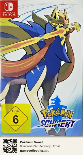 Pokémon Sword Nintendo Switch, Germany box front