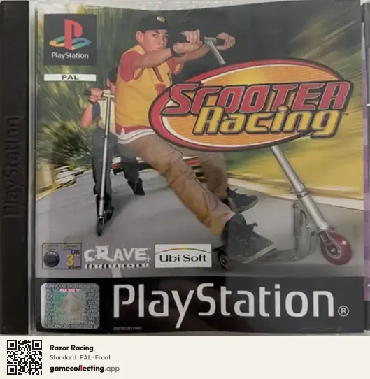 Razor Racing PlayStation, PAL box front