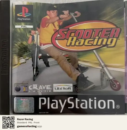 Razor Racing PlayStation, PAL box front