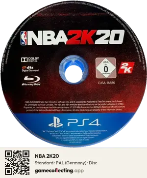 NBA 2K20 PlayStation 4, PAL disc
