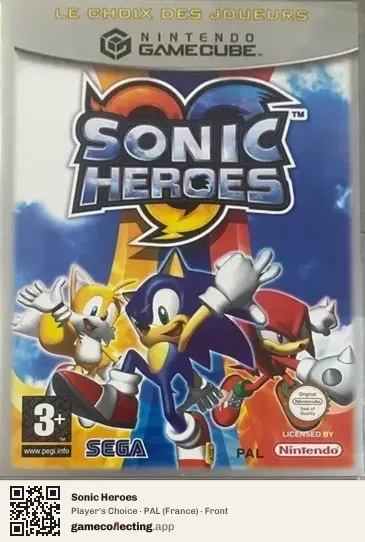 Sonic Heroes Nintendo GameCube, France box front