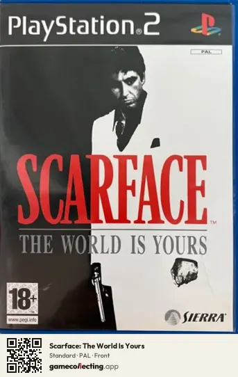 Scarface: The World Is Yours PlayStation 2, PAL box front