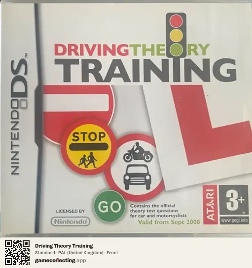 Driving Theory Training Nintendo DS, United Kingdom box front