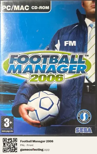 Football Manager 2006 Computer, PAL box front