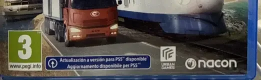 Transport Fever 2: Console Edition, the PEGI square on its front