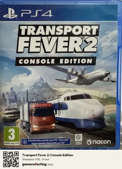 Transport Fever 2: Console Edition PlayStation 4, PAL box front