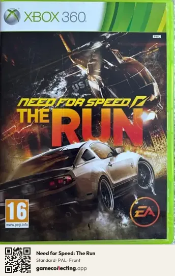 Need for Speed: The Run Xbox 360, PAL box front