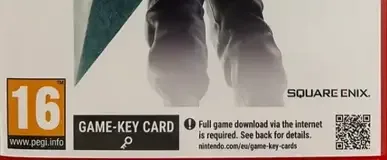 Final Fantasy VII Remake Intergrade, the PEGI square on its front