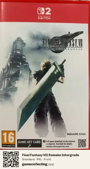 Final Fantasy VII Remake Intergrade Nintendo Switch 2, PAL box front