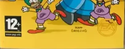 The Simpsons Game, the PEGI square on its front