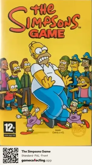 The Simpsons Game PlayStation Portable, PAL box front