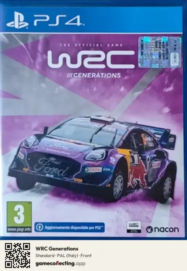 WRC Generations PlayStation 4, Italy box front