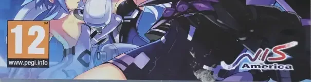 Hyperdimension Neptunia, the PEGI square on its front