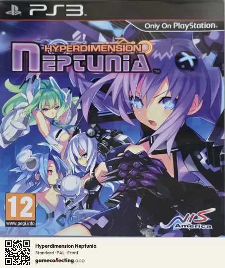 Hyperdimension Neptunia PlayStation 3, PAL box front
