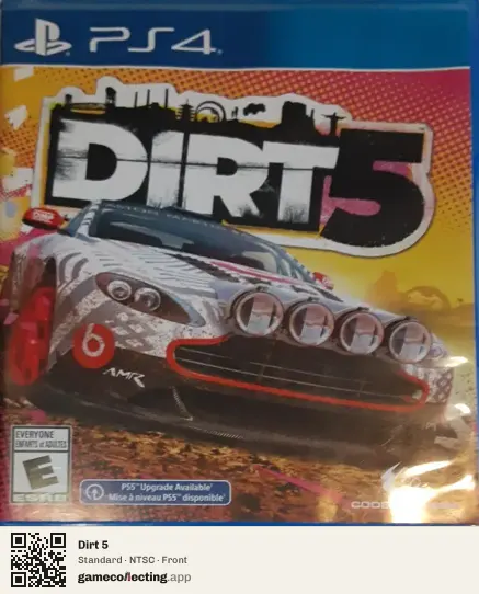 Dirt 5 PlayStation 4, NTSC box front