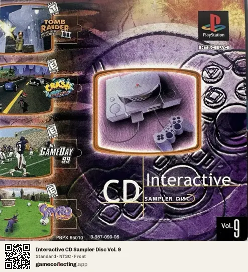 Interactive CD Sampler Disc Vol. 9 PlayStation, NTSC box front