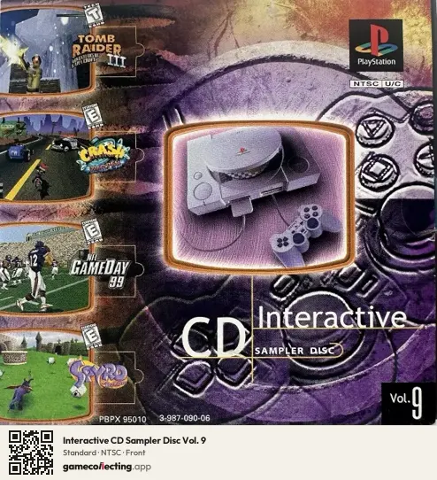 Interactive CD Sampler Disc Vol. 9 PlayStation, NTSC box front