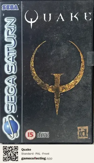 Quake Sega Saturn, PAL box front