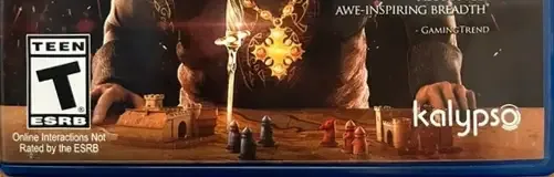 Grand Ages: Medieval, the ESRB box on its front