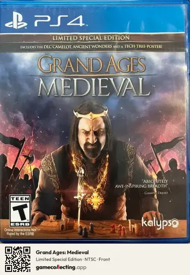 Grand Ages: Medieval PlayStation 4, NTSC box front
