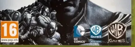 Batman: Arkham Origins, the PEGI square on its front