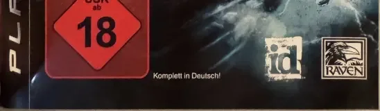 Wolfenstein, the USK square on its front