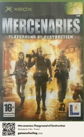 Mercenaries: Playground of Destruction Xbox, PAL box front