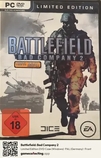 Battlefield: Bad Company 2 Computer, Germany box front