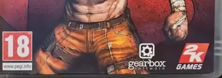 Borderlands, the PEGI square on its front