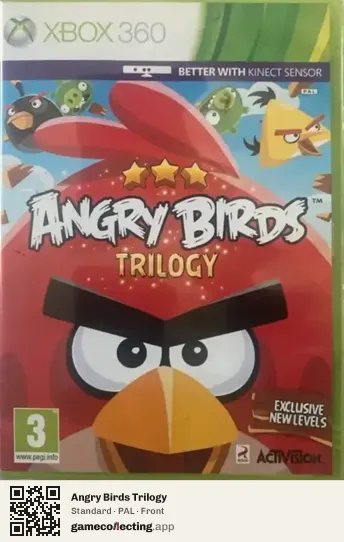 Angry Birds Trilogy Xbox 360, PAL box front
