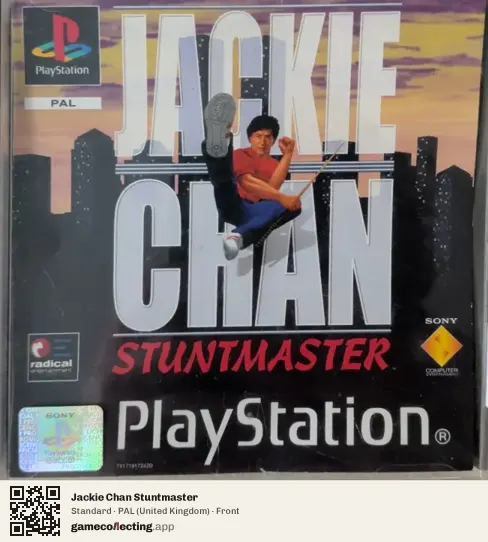 Jackie Chan Stuntmaster PlayStation, United Kingdom box front