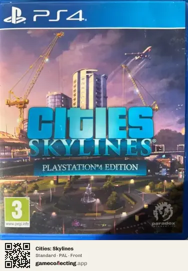 Cities: Skylines PlayStation 4, PAL box front