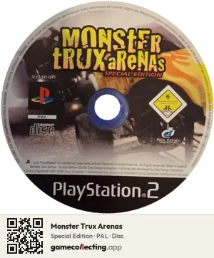 Monster Trux Arenas PlayStation 2, PAL disc
