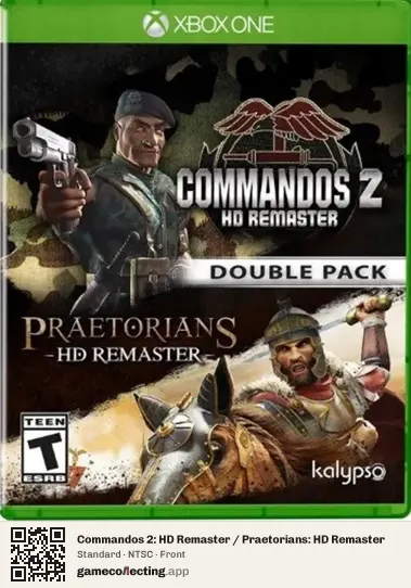 Commandos 2: HD Remaster / Praetorians: HD Remaster Xbox One, NTSC box front