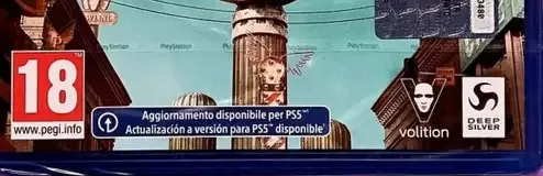 Saints Row, the PEGI square on its front