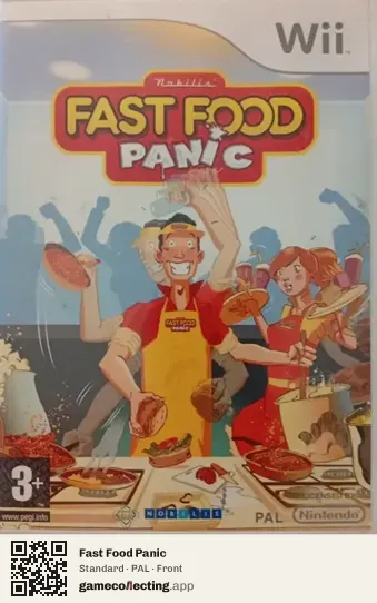 Fast Food Panic Nintendo Wii, PAL box front